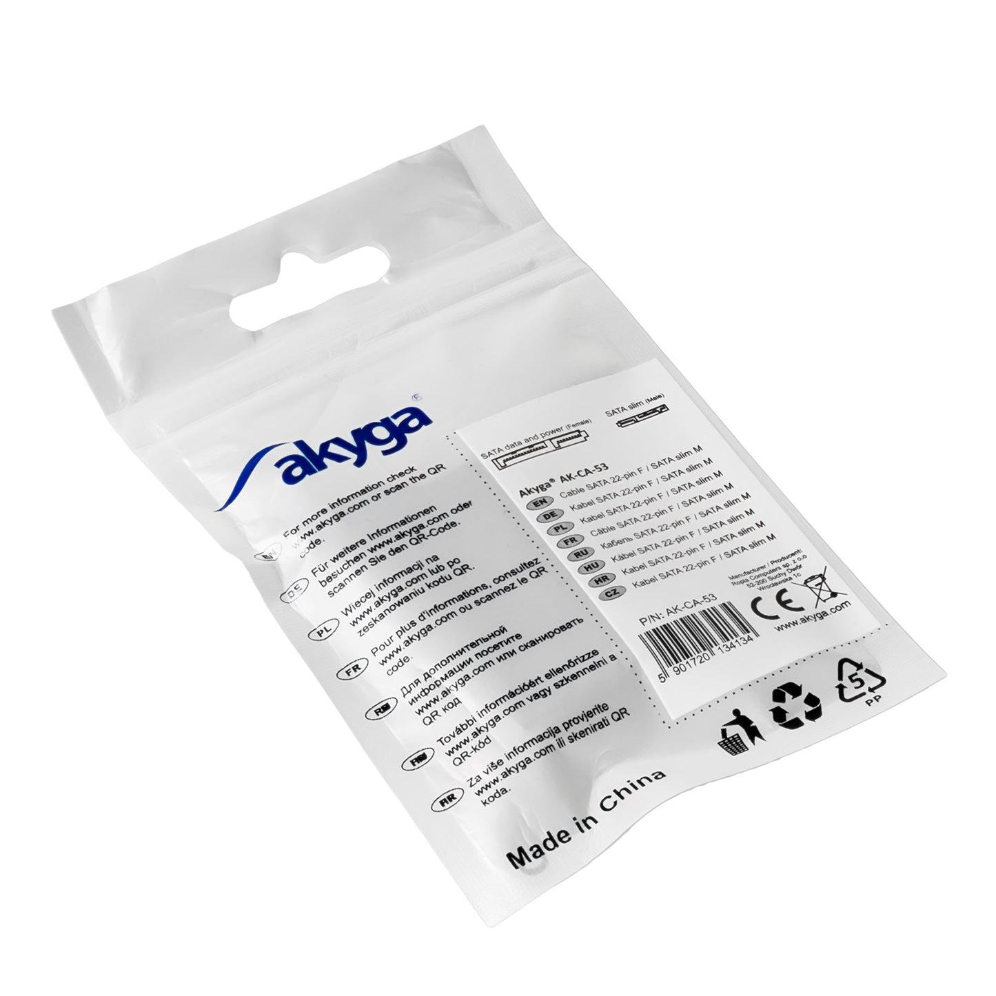 Adapter SATA data / power / SATA slim AK-CA-53