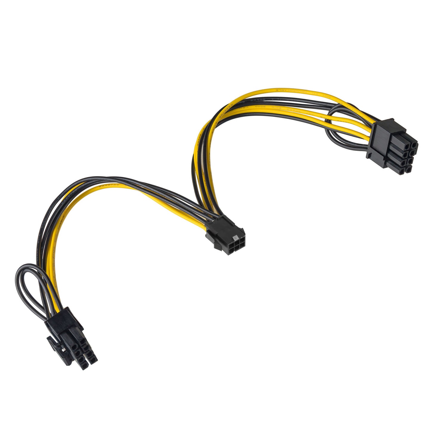 Adapter PCI Express 6 pin M / 2x 6+2 pin F AK-CA-55