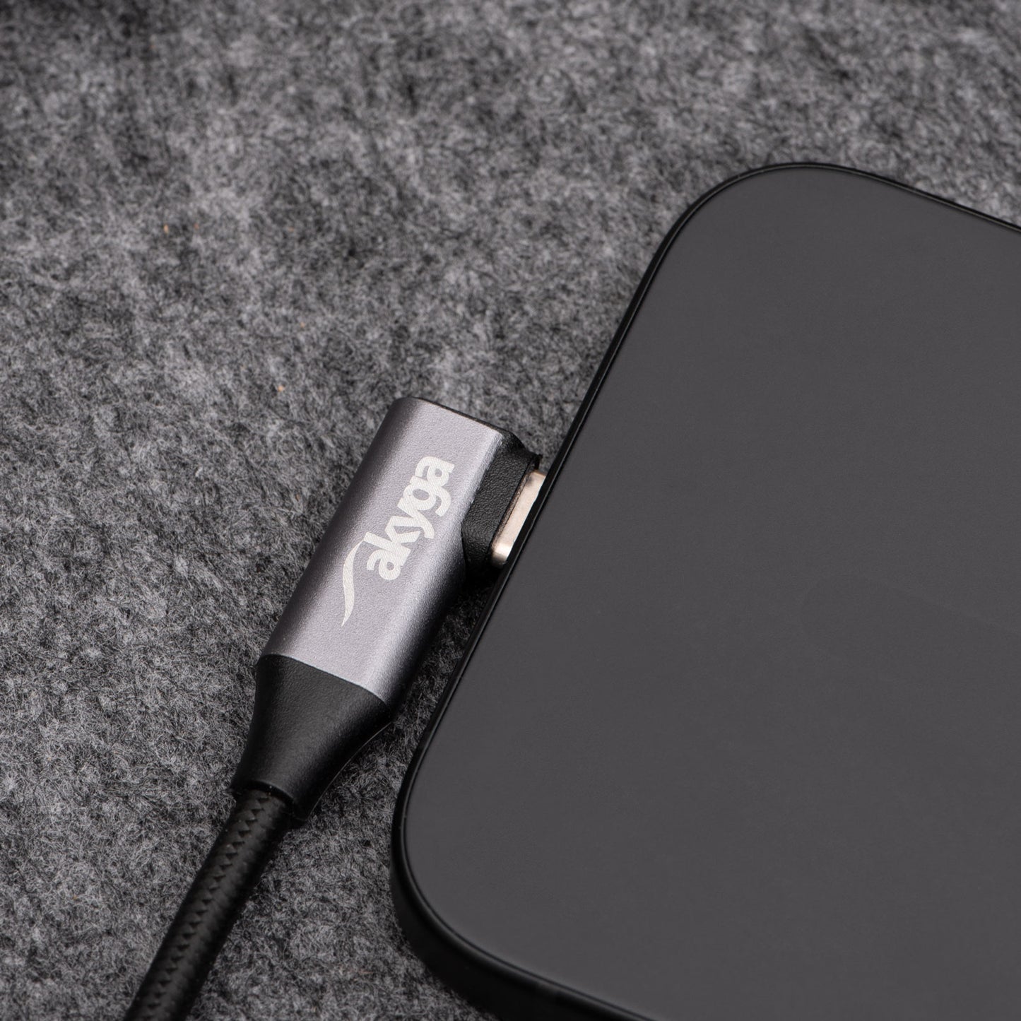 Szögben Kábel USB type C / Ligtning 1m AK-USB-56 30W hálós