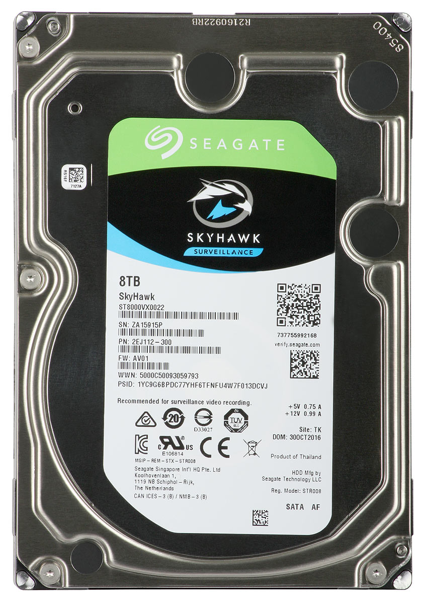 Seagate SkyHawk 8TB ST8000VX004 — második nézet
