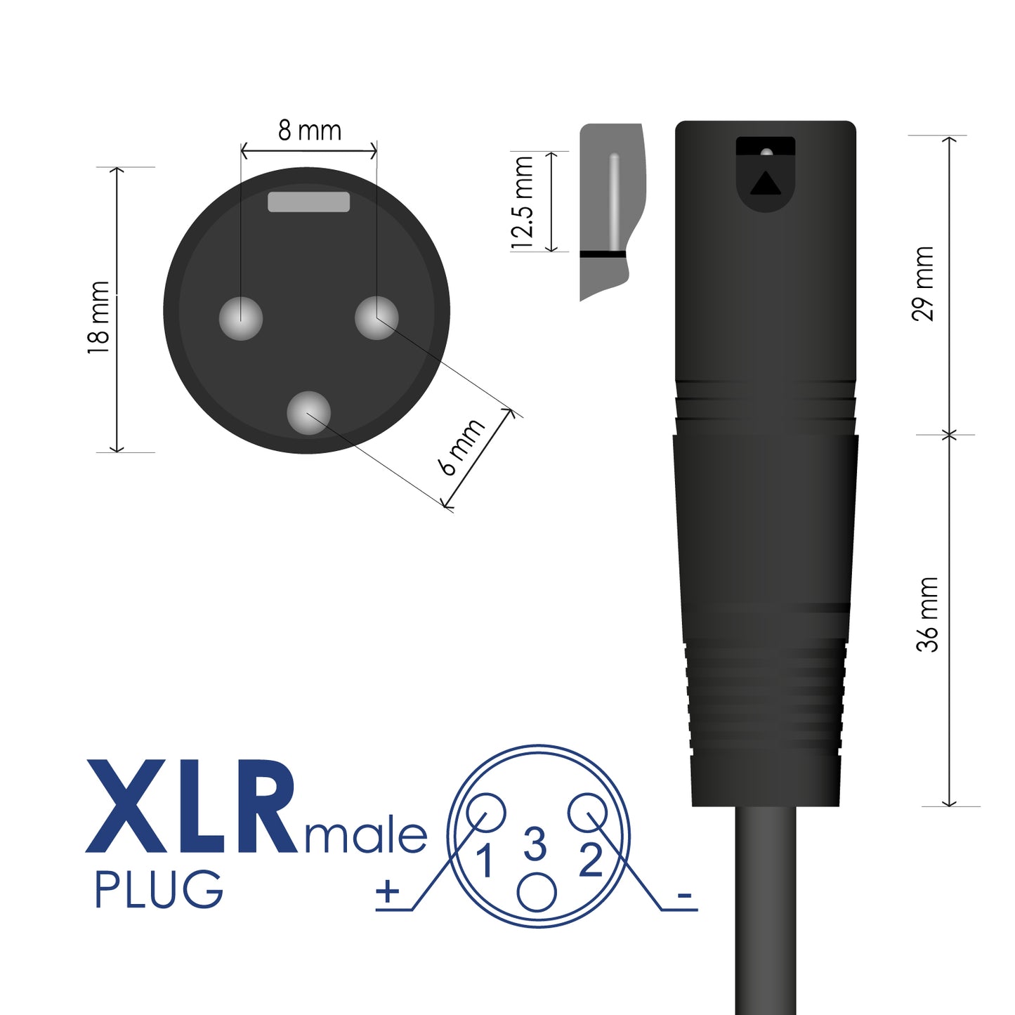 Power supply AK-EV-04 54.6V / 2A 110W Cannon XLR male