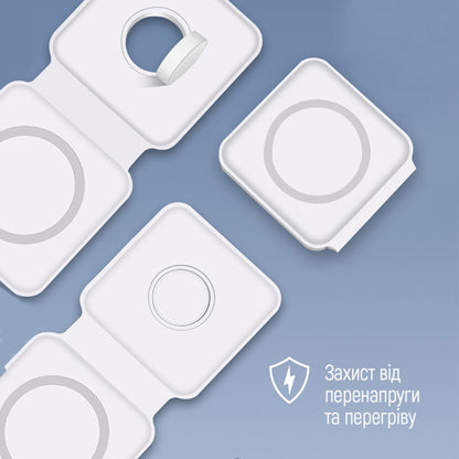 ColorWay Qi Fast Töltő MagSafe Duo Töltő 15W for iPhone fehér