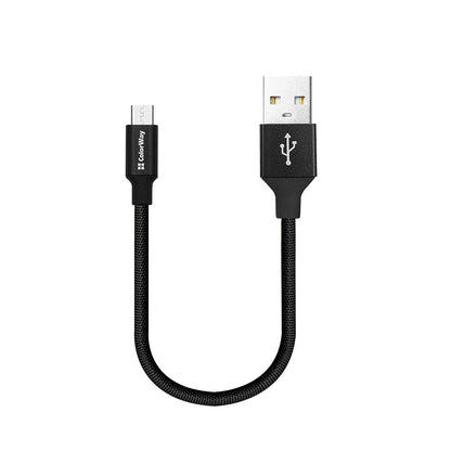Kábel Colorway USB - MicroUSB 2.4A 25cm fekete