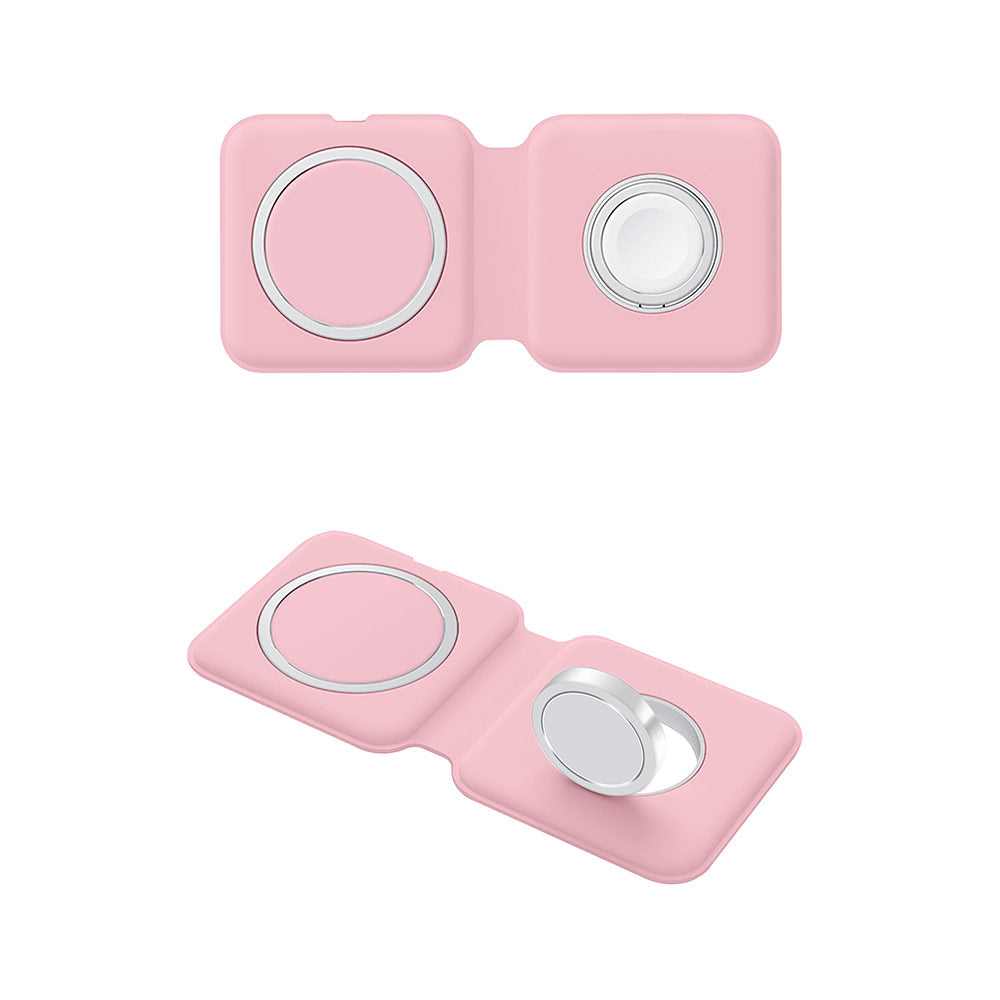 ColorWay Qi Fast Töltő MagSafe Duo Töltő 15W for iPhone rózsaszín