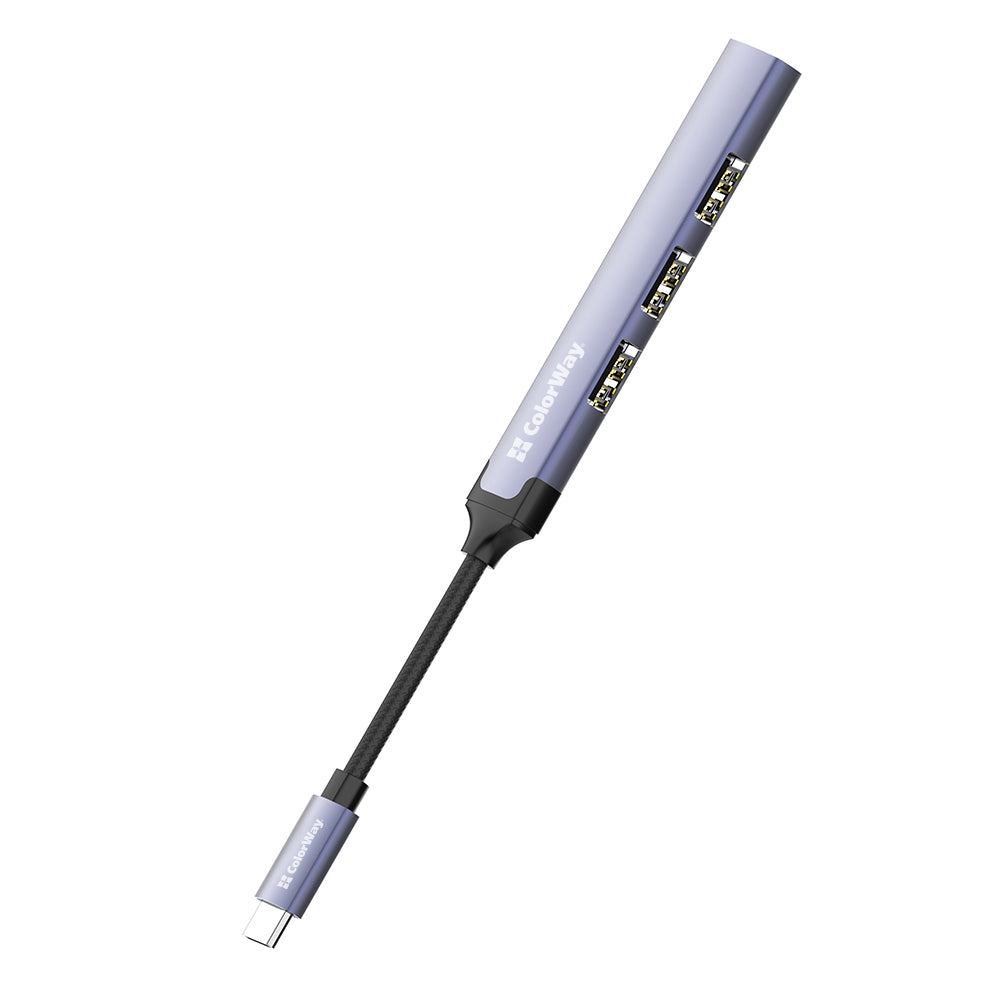 USB hub ColorWay USB-C 4-in-1 USB2.0х3/USB3.0