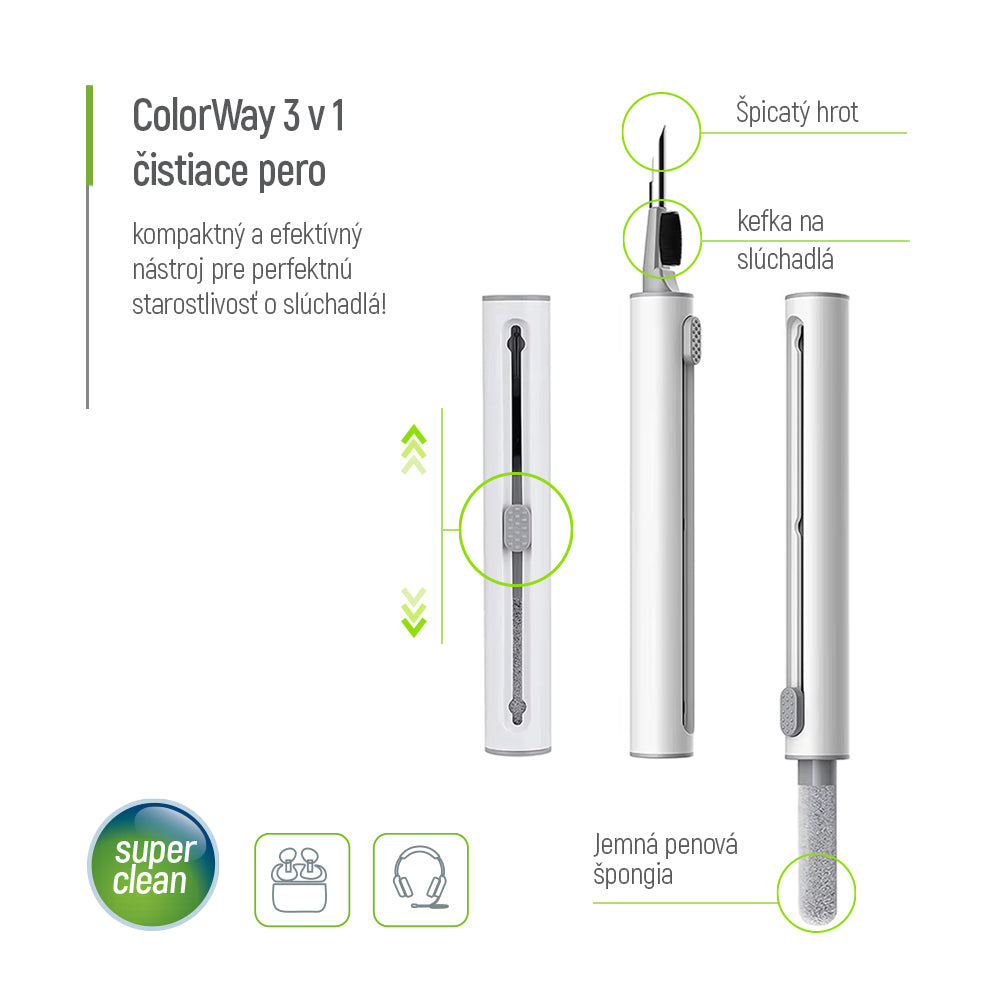 ColorWay 3-in-1 Headphone Cleaning pen