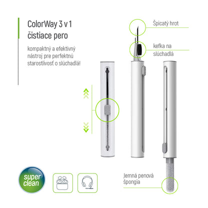 ColorWay 3-in-1 Headphone Cleaning pen