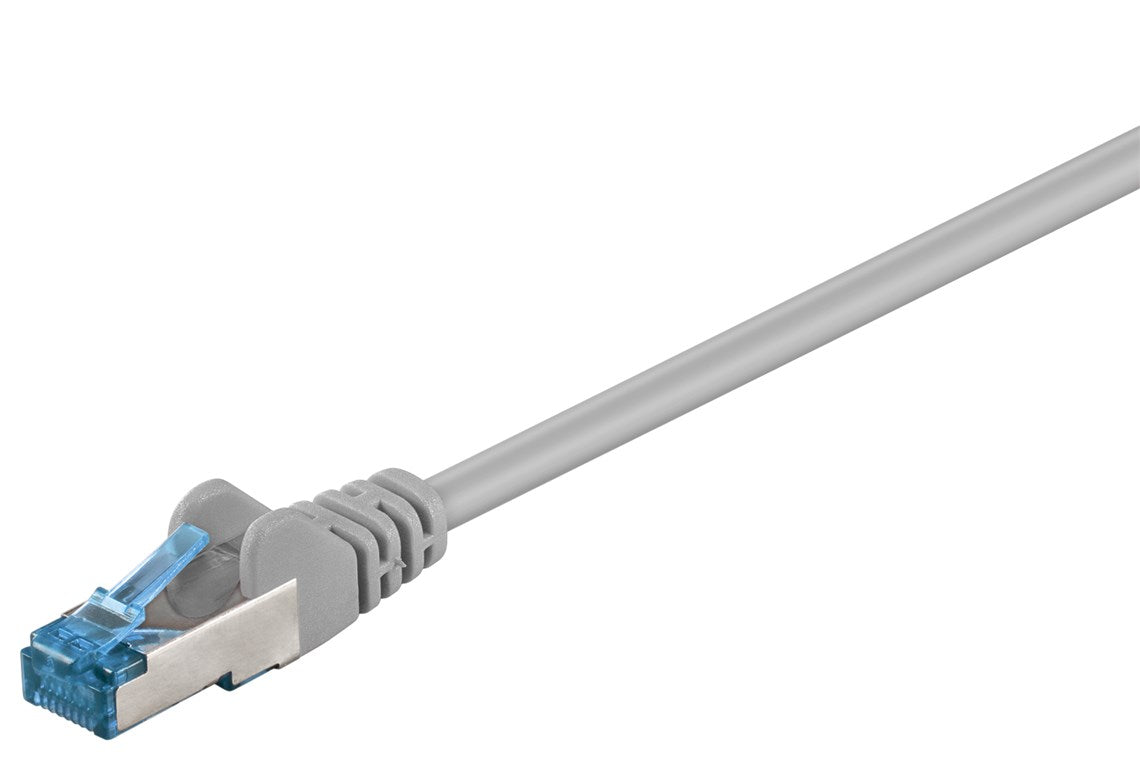 Goobay CAT 6A patch kábel, S/FTP (PiMF), szürke – 0,5 m
