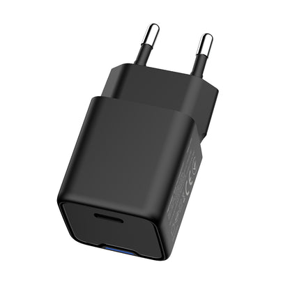 Hálózati töltő ColorWay GaN Mini 25W PD Port PPS USB-C fekete