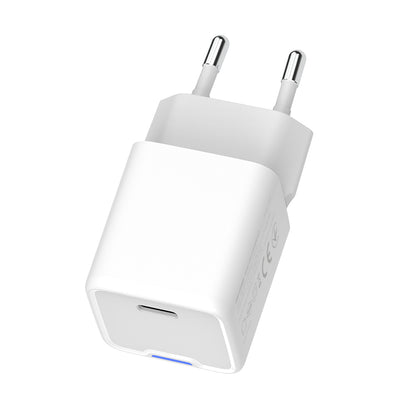 Hálózati töltő ColorWay GaN Mini 30W PD Port PPS USB-C fehér
