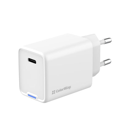Hálózati töltő ColorWay GaN Mini 45W PD Port PPS USB-C fehér