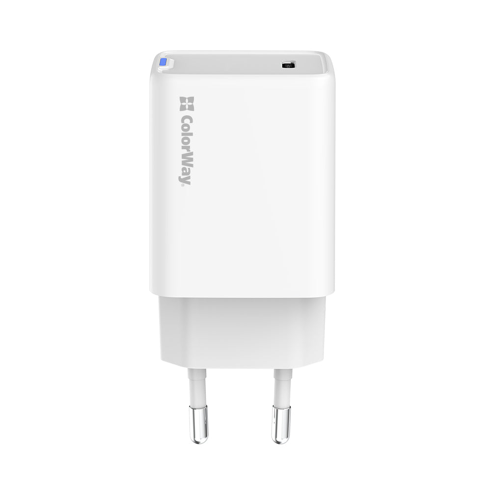 Hálózati töltő ColorWay GaN Mini 45W PD Port PPS USB-C fehér