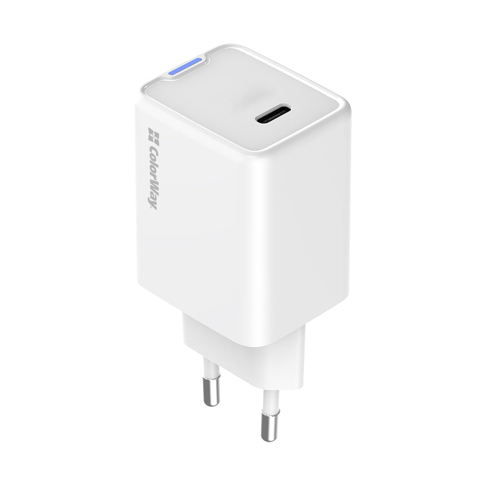 Hálózati töltő ColorWay GaN Mini 45W PD Port PPS USB-C fehér