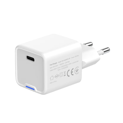 Hálózati töltő ColorWay GaN Mini 20W PD Port PPS USB-C fehér