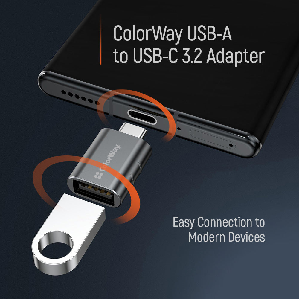 Adapter Colorway USB-A to USB-C 3.2