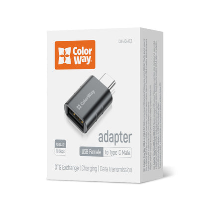 Adapter Colorway USB-A to USB-C 3.2