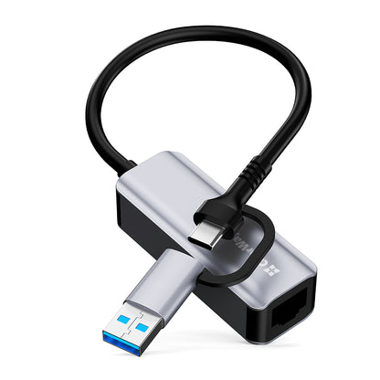 ColorWay Network Adapter USB-A/USB-С 3.0 - RJ45 Gigabit Ethernet