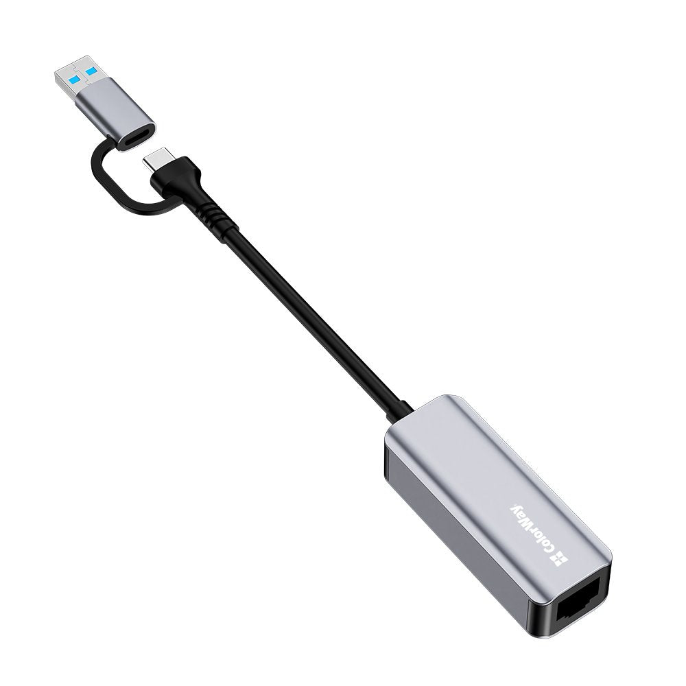 ColorWay Network Adapter USB-A/USB-С 3.0 - RJ45 Gigabit Ethernet