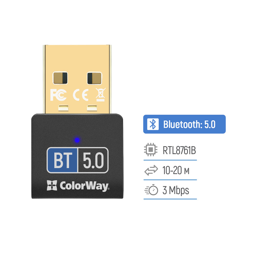Colorway Adapter Bluetooth 5.0 USB