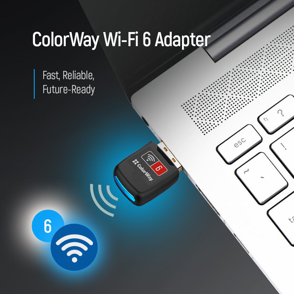 ColorWay Adapter Wi-Fi 6 286 Mbps