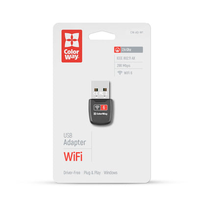 ColorWay Adapter Wi-Fi 6 286 Mbps