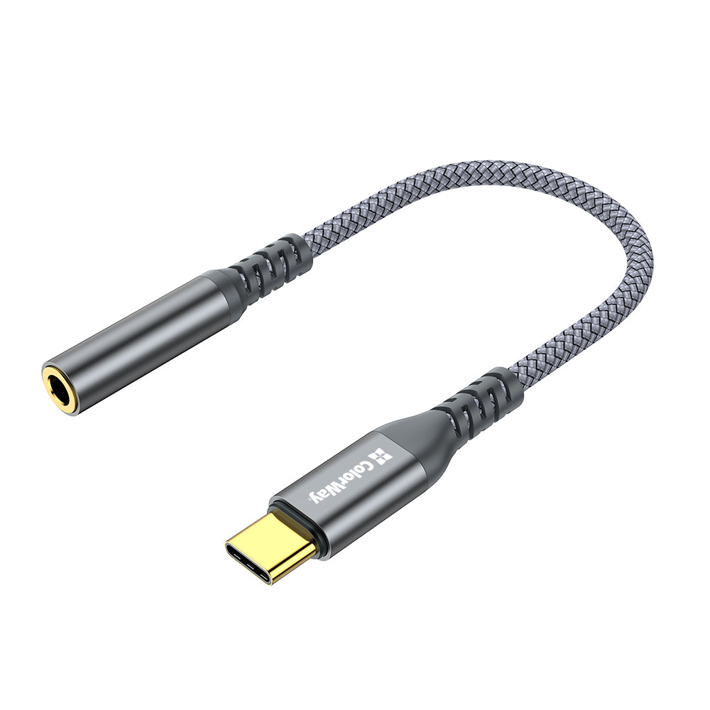 Adapter Colorway USB-C 3.5 mm Female Audio 14 cm szürke