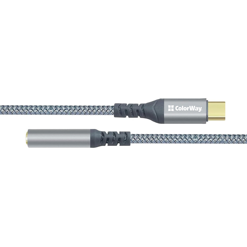 Adapter Colorway USB-C 3.5 mm Female Audio 14 cm szürke