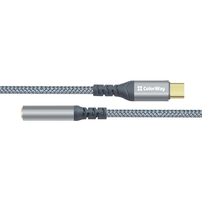 Adapter Colorway USB-C 3.5 mm Female Audio 14 cm szürke