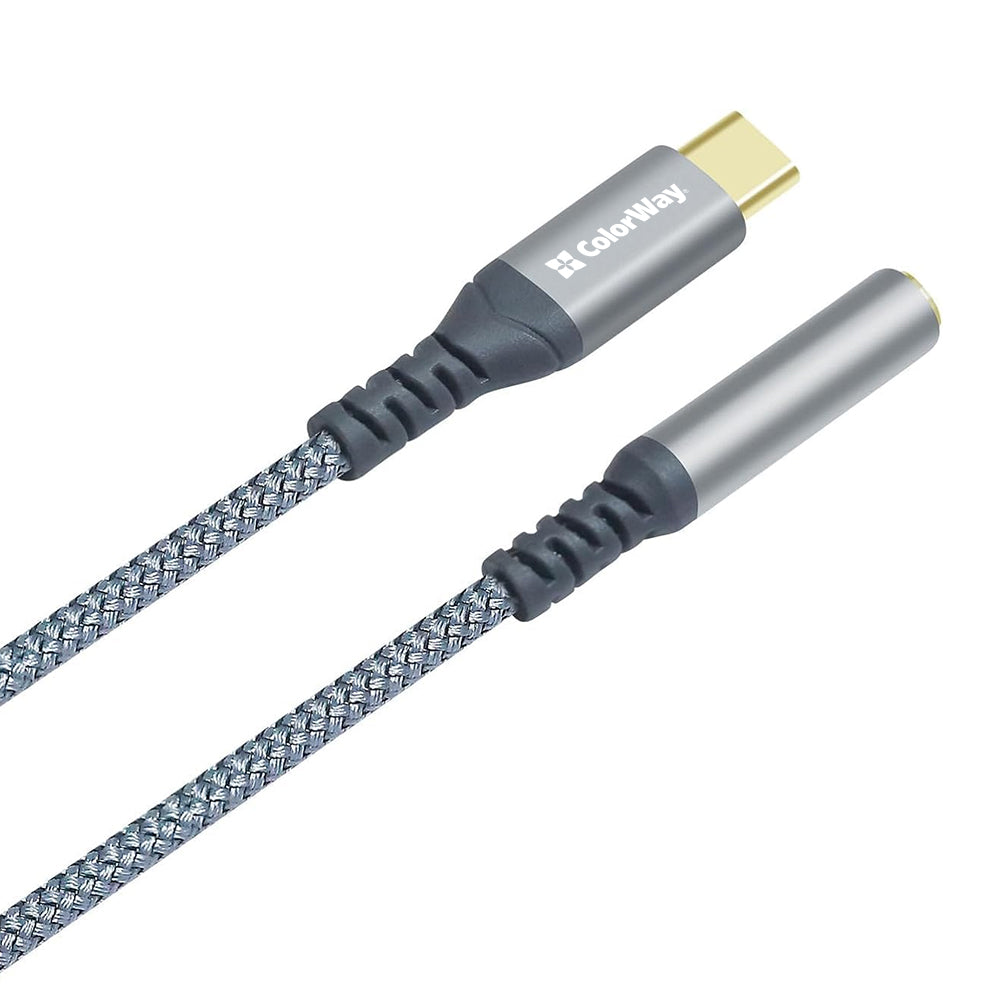 Adapter Colorway USB-C 3.5 mm Female Audio 14 cm szürke