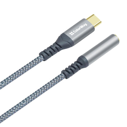Adapter Colorway USB-C 3.5 mm Female Audio 14 cm szürke