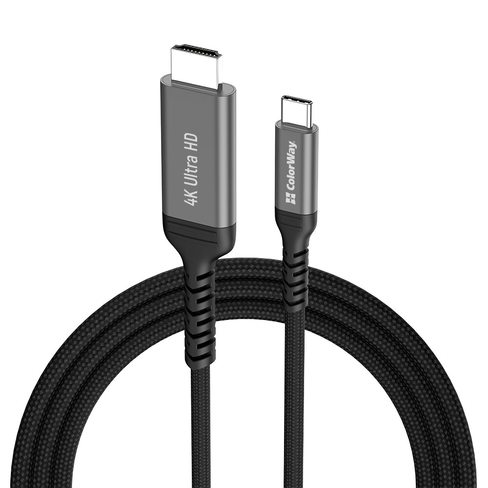 Kábel ColorWay USB-C to HDMI 4K 60Hz 2m fekete
