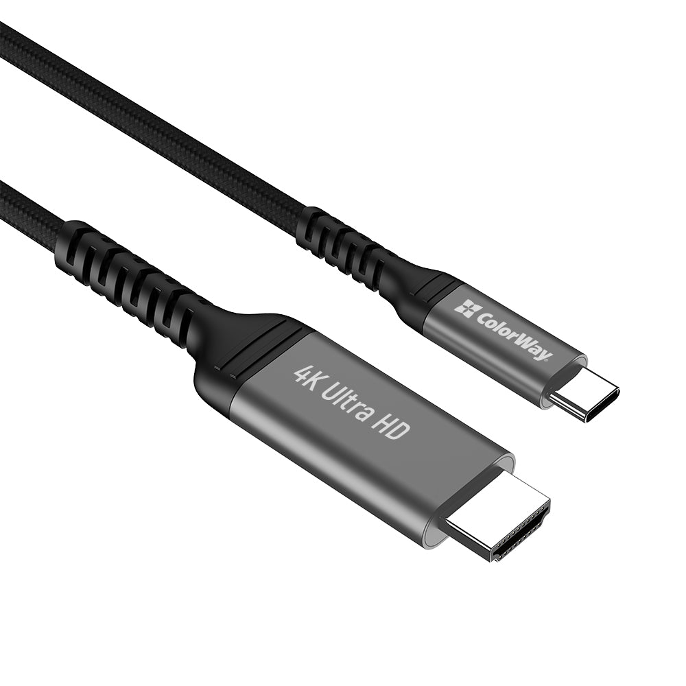 Kábel ColorWay USB-C to HDMI 4K 60Hz 2m fekete