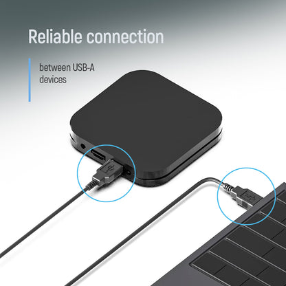 Kábel ColorWay USB-А - USB-А (PVC) 1m fekete