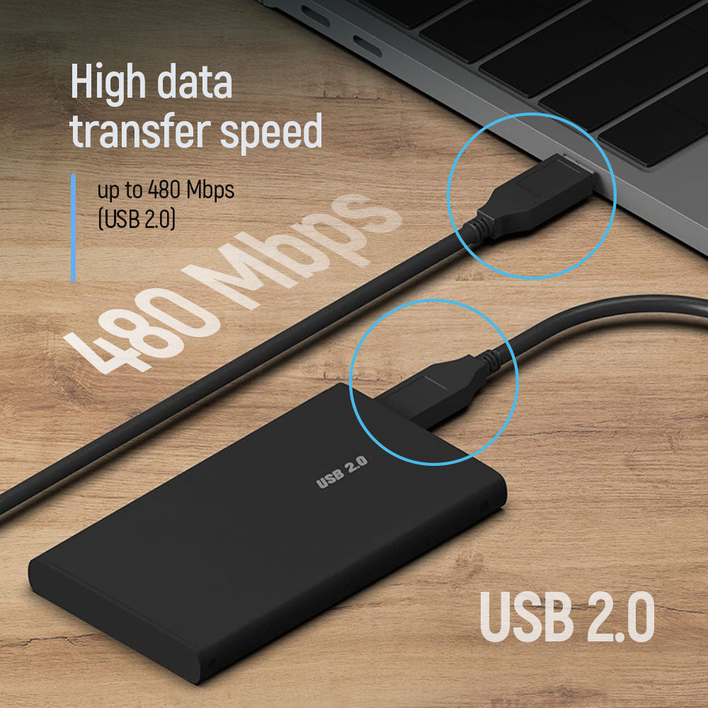 Kábel ColorWay USB-А - USB-А (PVC) 1m fekete
