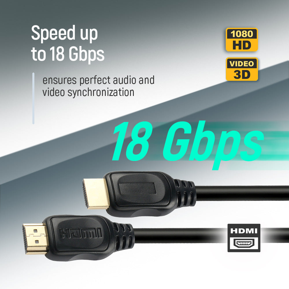 Kábel ColorWay HDMI-HDMI V2.0 4K/60 Hz 1.5 m fekete