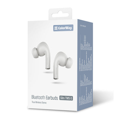 ColorWay Slim Fülhallgató TWS-5 Earbuds fehér