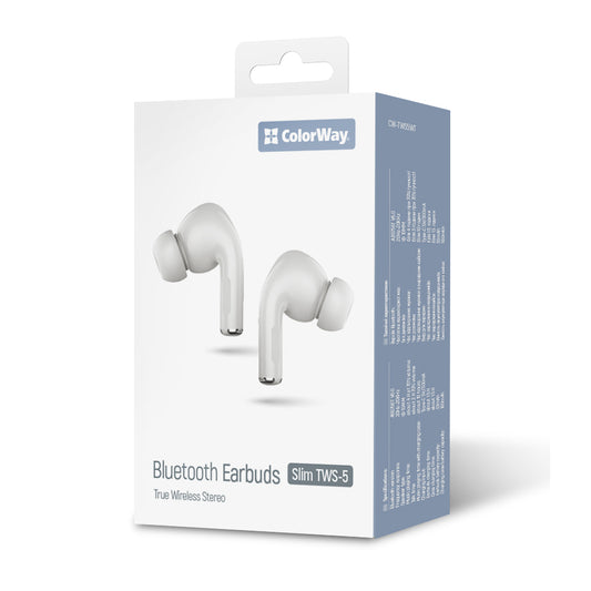 ColorWay Slim Fülhallgató TWS-5 Earbuds fehér