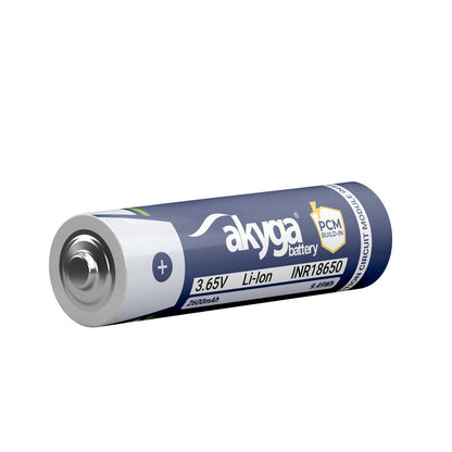 Li-Ion akkumulátor INR18650 Akyga AKY2454 3.6V / 2600mAh védelemmel