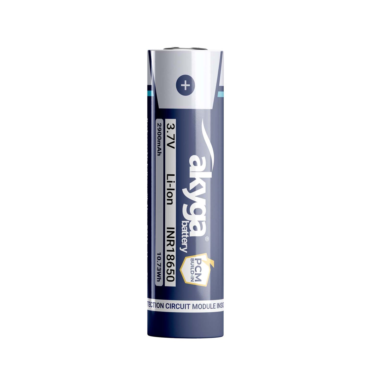 Li-Ion akkumulátor INR18650 Akyga AKY2455 3.7V / 2900mAh védelemmel