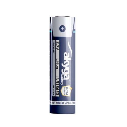 Li-Ion akkumulátor INR18650 Akyga AKY2455 3.7V / 2900mAh védelemmel