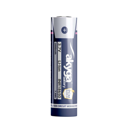 Li-Ion akkumulátor INR18650 Akyga AKY2457 3.7V / 2000mAh védelemmel