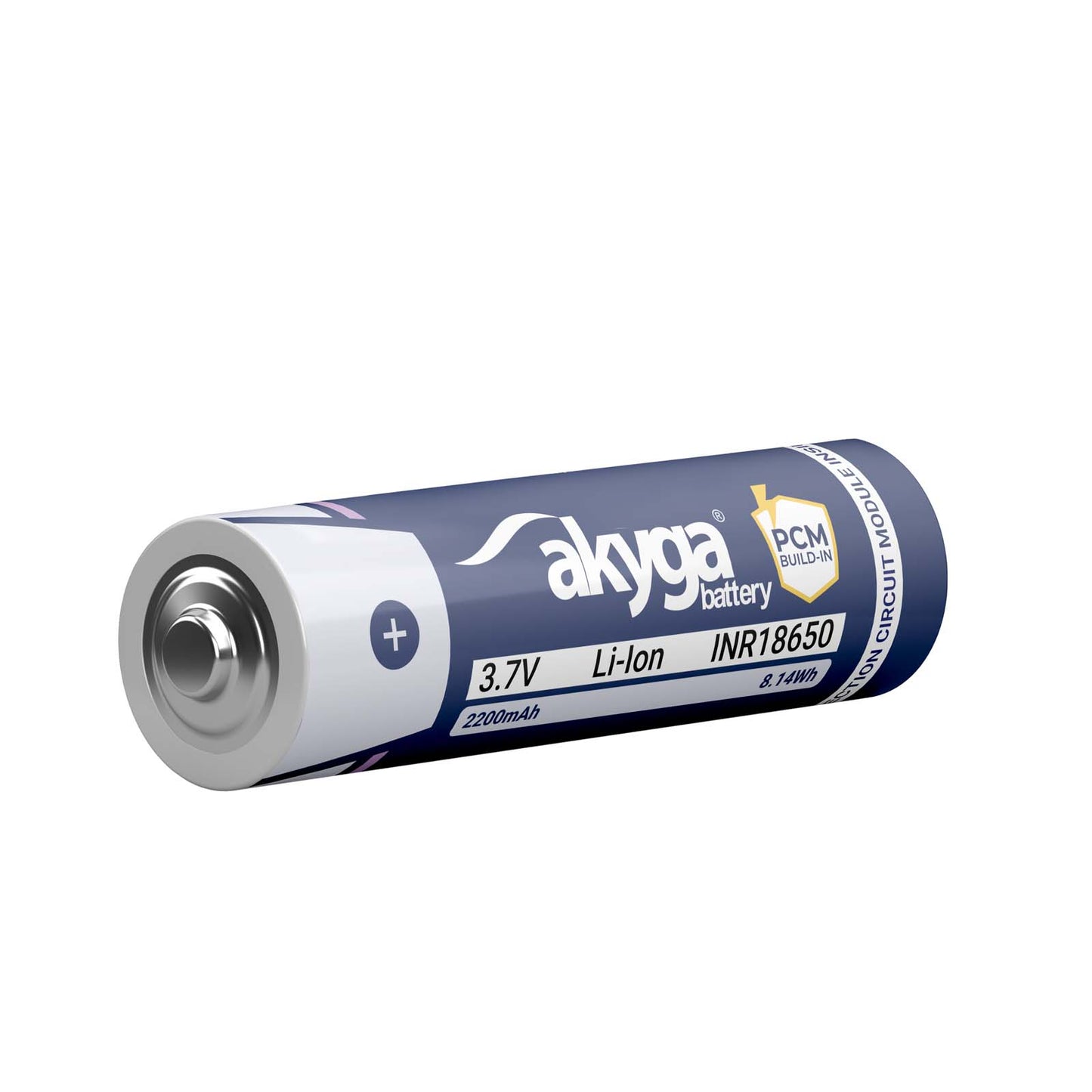 Li-Ion akkumulátor INR18650 Akyga AKY2460 3.7V / 2200mAh védelemmel