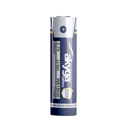 Li-Ion akkumulátor INR18650 Akyga AKY2461 3.7V / 3200mAh védelemmel