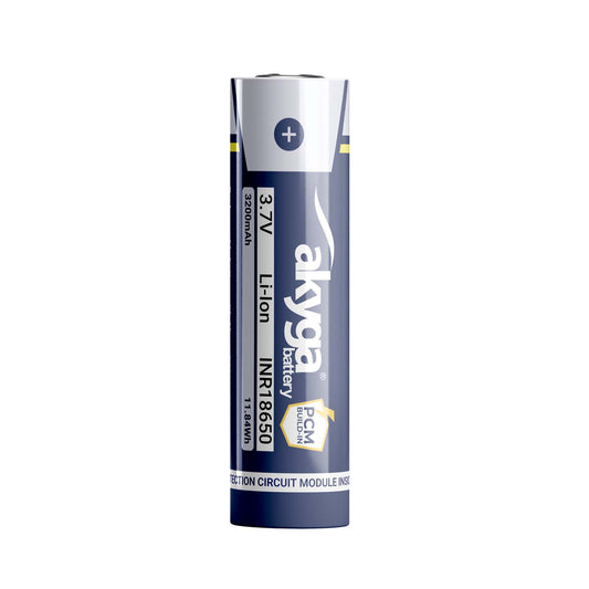 Li-Ion akkumulátor INR18650 Akyga AKY2461 3.7V / 3200mAh védelemmel