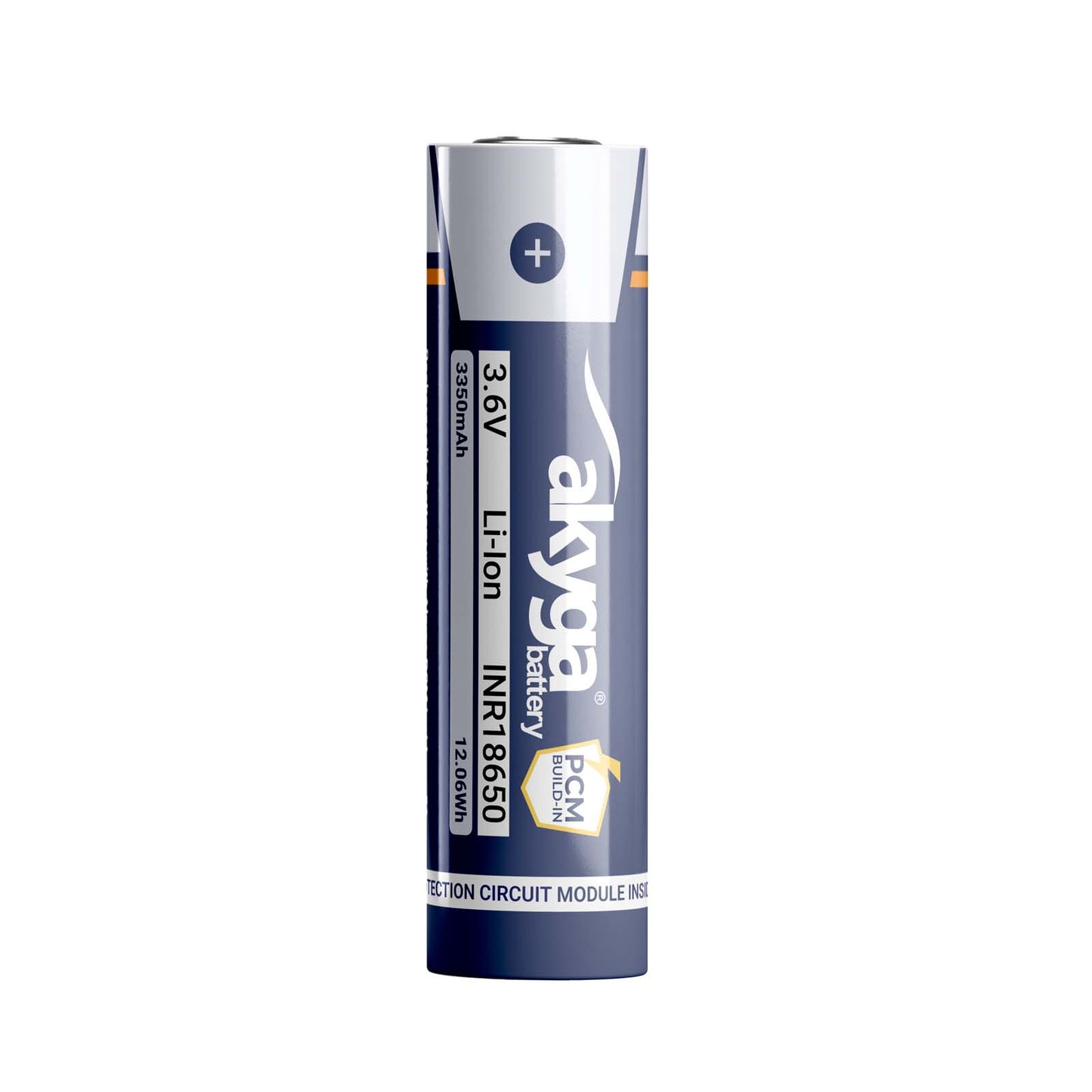 Li-Ion akkumulátor INR18650 Akyga AKY2462 3.6V / 3350mAh védelemmel