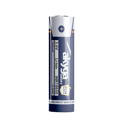 Li-Ion akkumulátor INR18650 Akyga AKY2462 3.6V / 3350mAh védelemmel