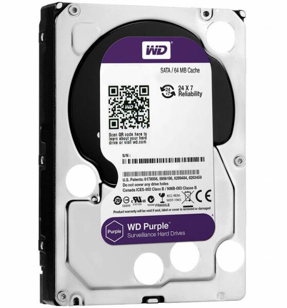 WD Purple 1TB 3.5" 5400rpm 64MB SATA WD10PURZ