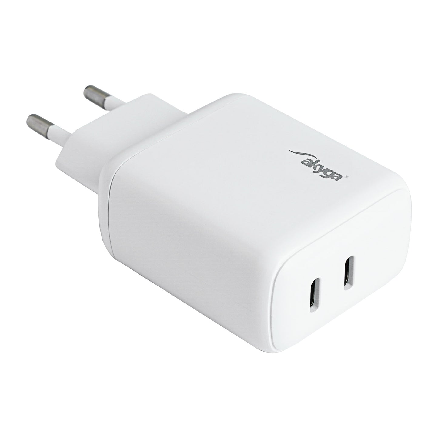 USB Töltő AK-CH-19 2x USB-C PD 5-12V / max. 3A 40W Quick Charge 3.0
