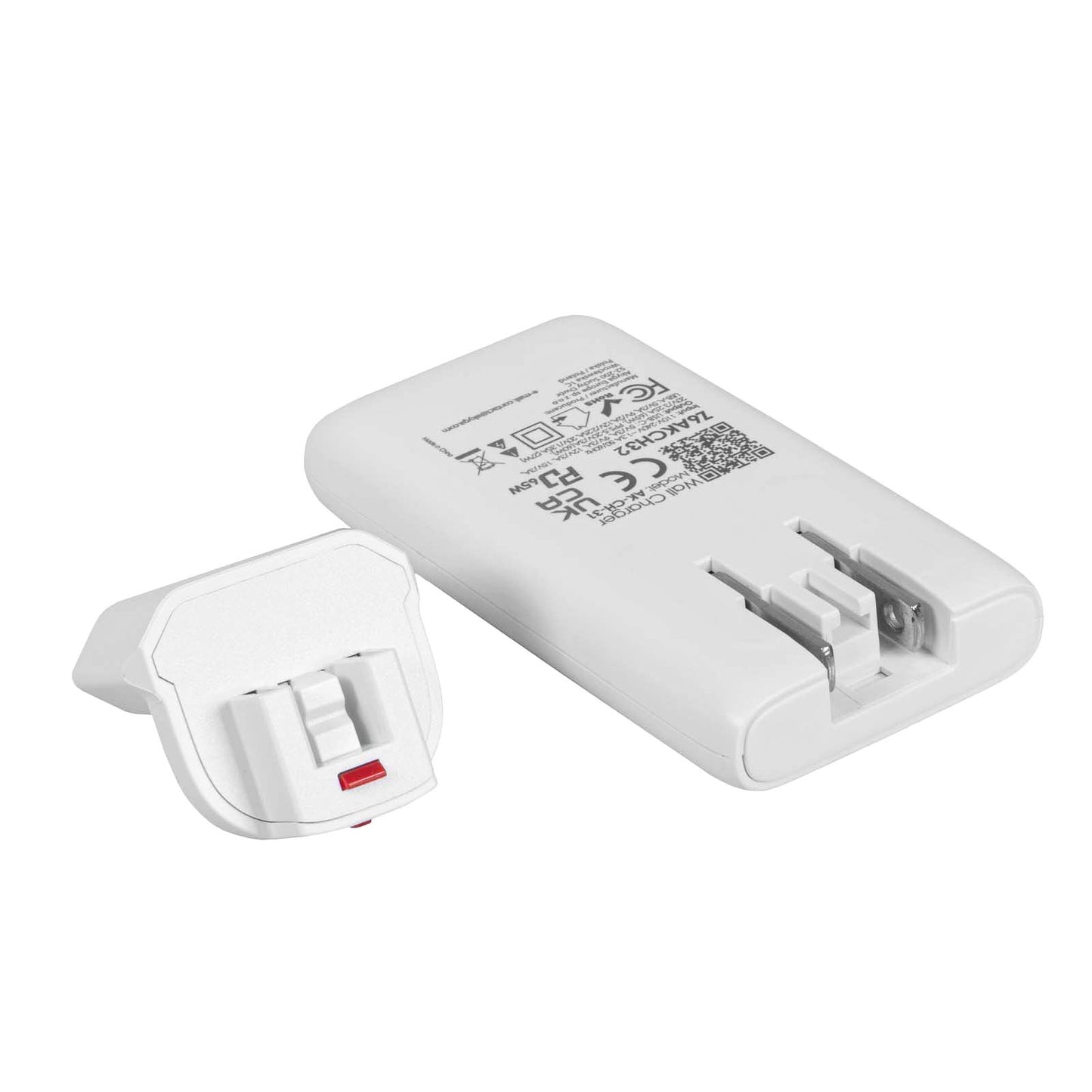 USB Töltő USB AK-CH-32 2x USB-C PD 5-20V / max. 3.25A 65W Quick Charge 4+ GaN
