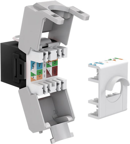 Goobay Keystone modul RJ45 CAT 6A, UTP, fekete